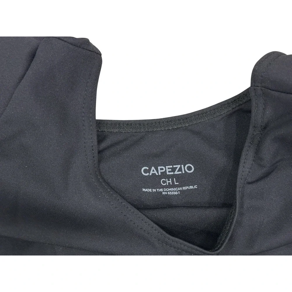 Capezio girls Team Basic Short Sleeve athletic leotards, Black,‎ Sz. Lg